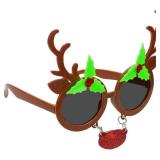 Christmas Sunglasses Props: Reindeer & Xmas Tree Eyeglasses