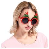 Christmas Sunglasses Props: Reindeer & Xmas Tree Eyeglasses