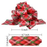 24PCS 5 Xmas Pull Bows, Easy to Assemble for Gift Wrapping