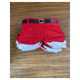 MSQ 6PCS Christmas Gift Bags Santa Pants Style Treat Bags