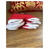 MSQ 6PCS Christmas Gift Bags Santa Pants Style Treat Bags