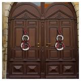 Christmas Wreath Decoration Handmade Rattan Snowman