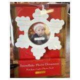 Snowflake photo ornament