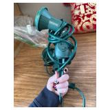 Woods Outdoor Floodlight Fixture with Stake (120V, Green, 2 Pack)