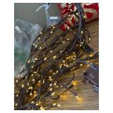 Vines with Remote, 7.5FT Tree Willow Lights, 144 LEDs, Brown