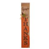 Glitzhome 42 in. Give Thanks Sign Pathway Decor