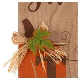Glitzhome 42 in. Give Thanks Sign Pathway Decor