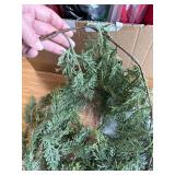 2 Pcs Christmas Norfolk Pine Garland, 6 Ft Realistic Touch