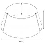 $52 Glitzhome 22" BLACK Hammered Metal Tree Collar for Christmas