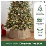 Hommtina 26" Christmas Tree Collar, Burlywood for Tree Base