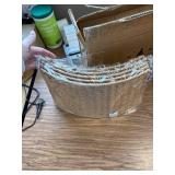 Hommtina 26" Christmas Tree Collar, Burlywood for Tree Base