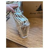 Hommtina 26" Christmas Tree Collar, Burlywood for Tree Base