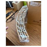 Hommtina 26" Christmas Tree Collar, Burlywood for Tree Base