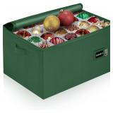 $50 Christmas Ornament Storage Box - Holds 96-4" Ornaments, Green