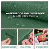 $50 Christmas Ornament Storage Box - Holds 96-4" Ornaments, Green