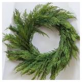 20" Cedar Pine Wreath Christmas Door Wall Decor Indoor Outdoor