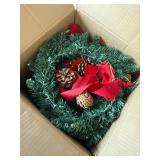 $102 Ceenna 15" Prelit Christmas Wreath, Set of 6, Multi Colors