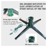 $50 360 Rotating Stand, Foldable, Supports 7.5ft, 100lb Tree