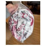 Suncloris Red Grey Christmas Reindeer Duvet Cover Set Elk Snowflake
