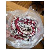 Suncloris Red Grey Christmas Reindeer Duvet Cover Set Elk Snowflake