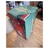 Suncloris Red Grey Christmas Reindeer Duvet Cover Set Elk Snowflake