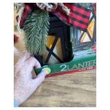 2 pack! GIL 10.25-in Lighted Lantern Battery-operated Christmas Decor
