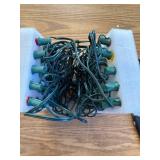 C7 50 Ft Multicolor String Lights, Green Wire, 50 Clear Bulbs