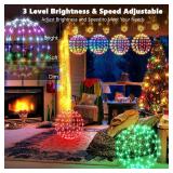 Joomer 12In 108 LED RGB Hanging Ball Lights, App & Remote Control