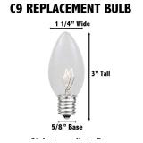 Novelty Lights 25Ft C9 Multi Ceramic Christmas String Lights