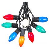 Novelty Lights 25Ft C9 Multi Ceramic Christmas String Lights