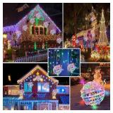 Outdoor Christmas Balls Lights Waterproof, 4 Pack 7.87" LED