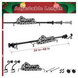 ATDAWN Christmas Front Door Garland Hanger, Adjustable 34-48 In