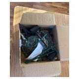 Spiral Trees with Warm Lights, Auto On/Off, Waterproof.