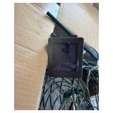 Spiral Trees with Warm Lights, Auto On/Off, Waterproof.