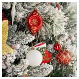 VODORA 73 Pcs Christmas Tree Ornaments Set - Red Style