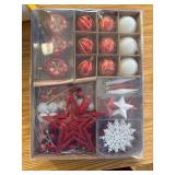 VODORA 73 Pcs Christmas Tree Ornaments Set - Red Style