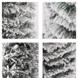 Snow Flocked Pencil Pine Tree 5ft for Christmas Decorations