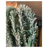 Snow Flocked Pencil Pine Tree 5ft for Christmas Decorations