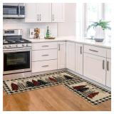 Artoid Mode Xmas Tree Kitchen Mats Set - 17x29 & 17x47