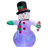 Dynaming 6 FT Inflatable Snowman with LED Lights for Xmas