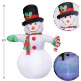 Dynaming 6 FT Inflatable Snowman with LED Lights for Xmas