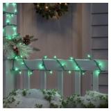 100ct LED Mini Christmas String Lights Green Wire - Wondershop