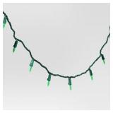 100ct LED Mini Christmas String Lights Green Wire - Wondershop
