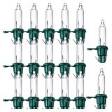 Mudder 200 Count Mini Christmas Tree Light Bulbs 2.5v