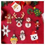 Christmas Ornaments Kit: Tree, Wreath, Santa, Snowman, Reindeer