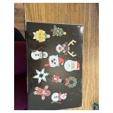 Christmas Ornaments Kit: Tree, Wreath, Santa, Snowman, Reindeer