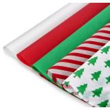 Blisstime Christmas Tissue Paper, 120 Sheets, 13.5" X 19.5"