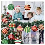 12 Pc Christmas Large Round Yard Decorations 8x8In Outdoor