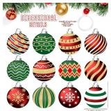 12 Pc Christmas Large Round Yard Decorations 8x8In Outdoor