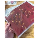 Christmas Cards Dark Red 6.75x4.5in Gold Foil & Emboss